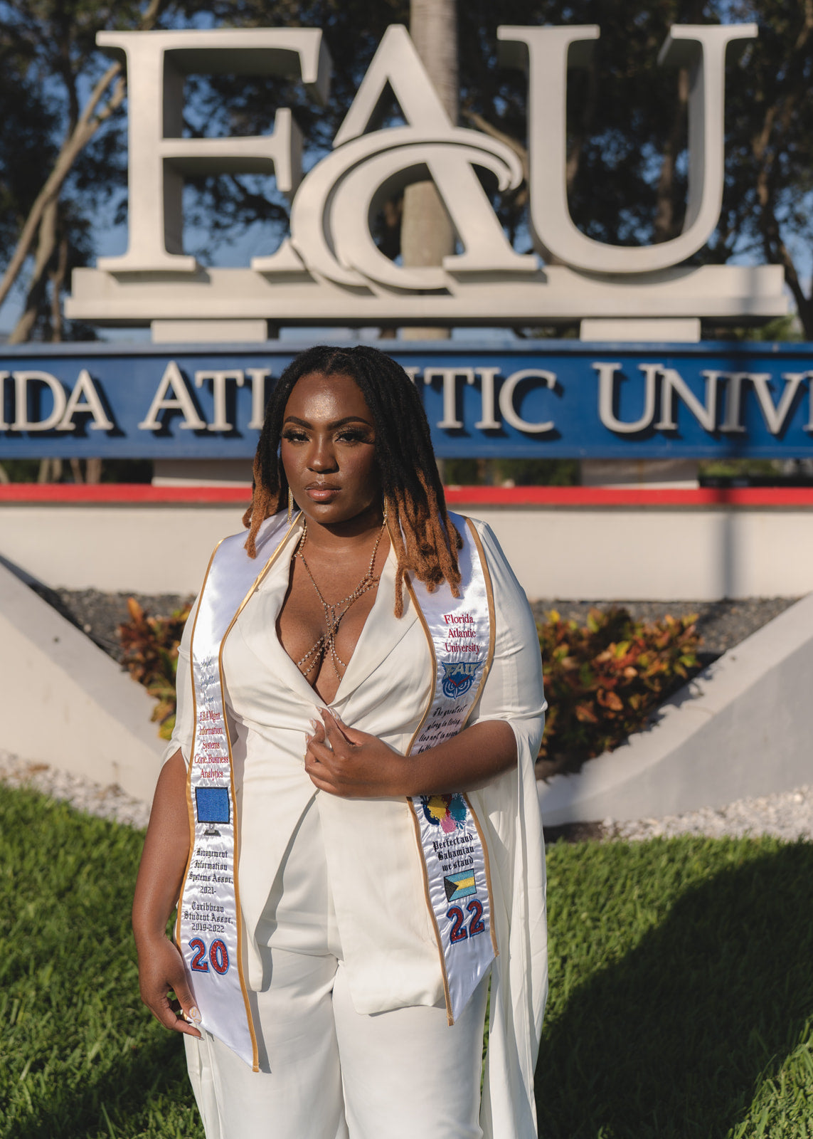 Fully Customized Embroidered Graduation Stole